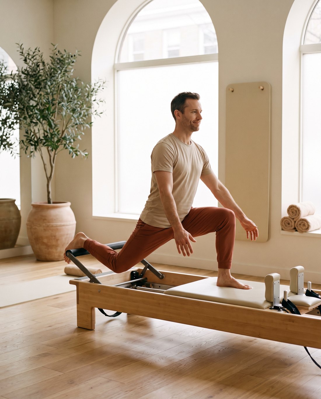 Seance de Pilates Reformer au studio Pilatea